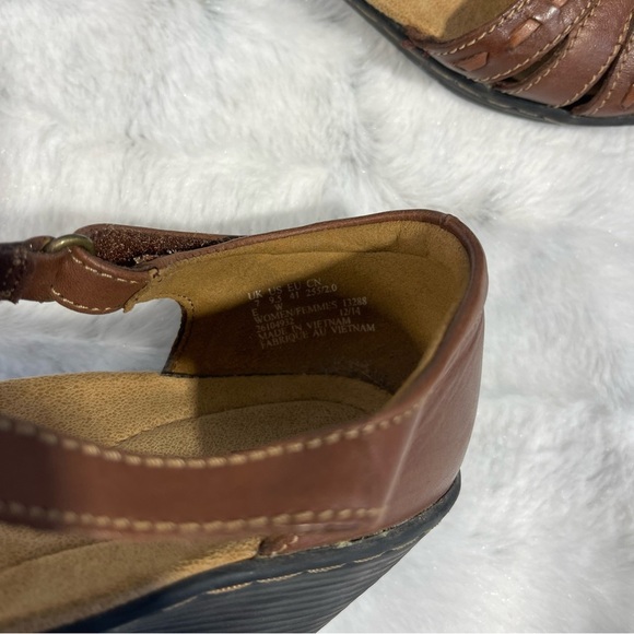 Clark’s Brown Leather Women's Shoes size 9.5W - Picture 3 of 6